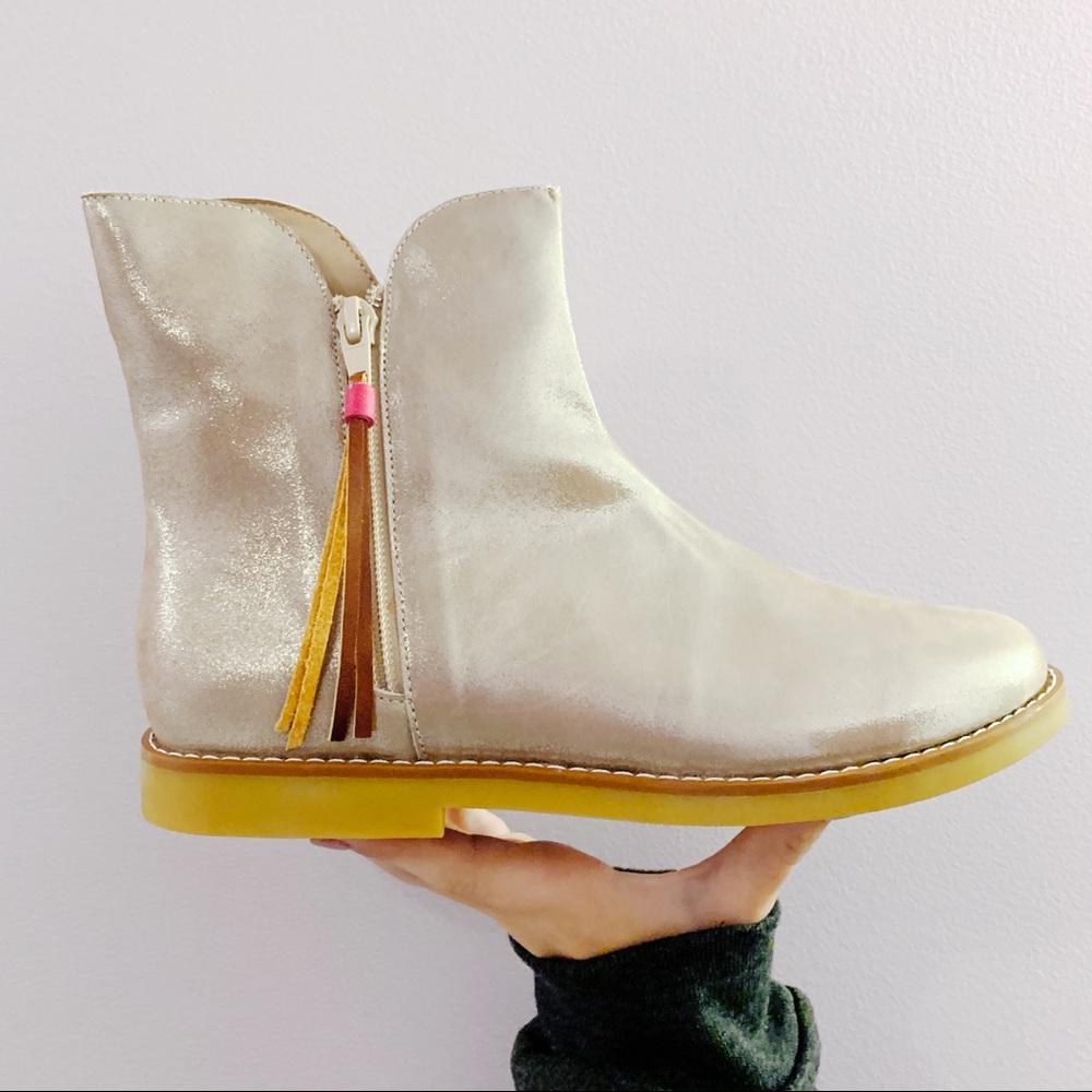 Elephantito Taupe Ankle Boots Size US 4